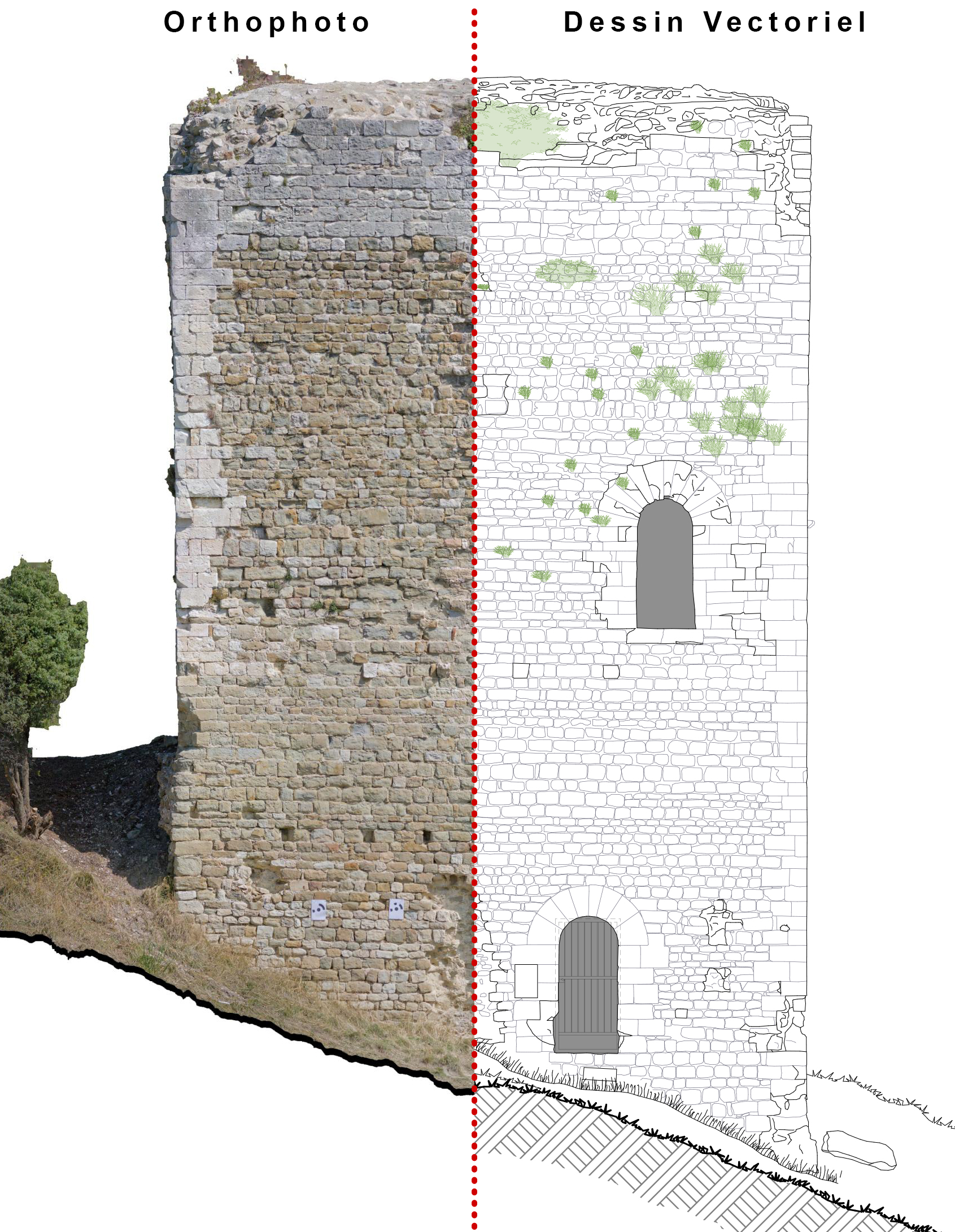 Consolidation de la tour d'Alençon