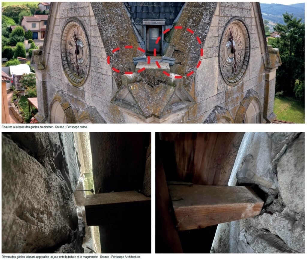 Diagnostic patrimonial de l'église de Sourcieux-les-Mines